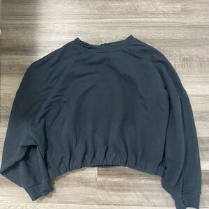 Nuuds Black Cinch Waist Sweatshirt